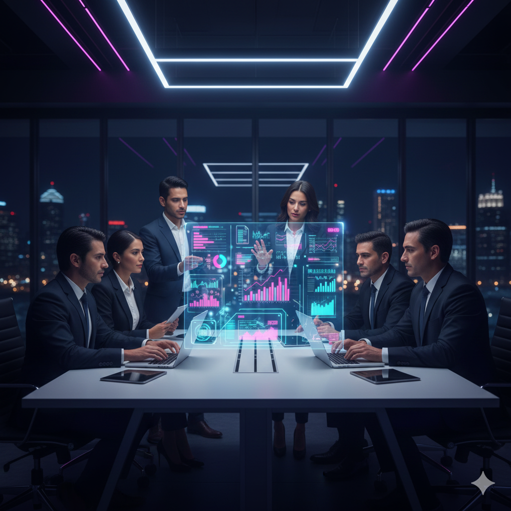 Profesionales AiGO usando IA